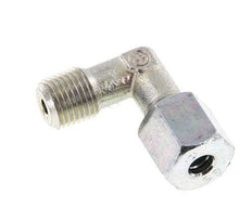 R 1/4'' Male x 6S Zinc plated Steel 90 deg Elbow Fitting 630 Bar DIN 2353
