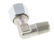 R 1/4'' Male x 10L Zinc plated Steel 90 deg Elbow Fitting 315 Bar DIN 2353