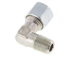 R 1/4'' Male x 10L Zinc plated Steel 90 deg Elbow Fitting 315 Bar DIN 2353