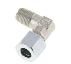 R 1/4'' Male x 10L Zinc plated Steel 90 deg Elbow Fitting 315 Bar DIN 2353