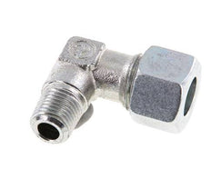 R 1/4'' Male x 12L Zinc plated Steel 90 deg Elbow Fitting 315 Bar DIN 2353