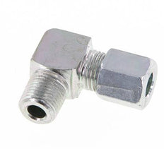 R 1/8'' Male x 6LL Zinc plated Steel 90 deg Elbow Fitting 100 Bar DIN 2353