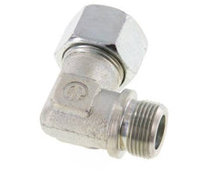 G 3/4'' Male x 20S Zinc plated Steel 90 deg Elbow Fitting 400 Bar DIN 2353