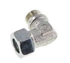 G 3/4'' Male x 22L Zinc plated Steel 90 deg Elbow Fitting 160 Bar DIN 2353