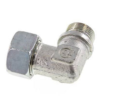 G 3/4'' Male x 22L Zinc plated Steel 90 deg Elbow Fitting 160 Bar DIN 2353