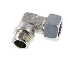 G 3/4'' Male x 22L Zinc plated Steel 90 deg Elbow Fitting 160 Bar DIN 2353