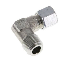 R 3/8'' Male x 8L Zinc plated Steel 90 deg Elbow Fitting 315 Bar DIN 2353
