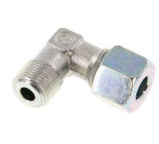 R 3/8'' Male x 10S Zinc plated Steel 90 deg Elbow Fitting 630 Bar DIN 2353