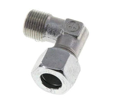 R 3/8'' Male x 12L Zinc plated Steel 90 deg Elbow Fitting 315 Bar DIN 2353