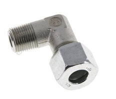 R 3/8'' Male x 12S Zinc plated Steel 90 deg Elbow Fitting 630 Bar DIN 2353