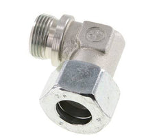 G 1'' Male x 25S Zinc plated Steel 90 deg Elbow Fitting 400 Bar DIN 2353