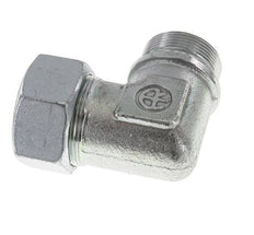 G 1 1/2'' Male x 38S Zinc plated Steel 90 deg Elbow Fitting 315 Bar DIN 2353