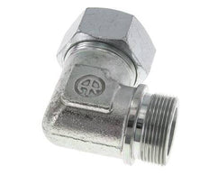 G 1 1/2'' Male x 38S Zinc plated Steel 90 deg Elbow Fitting 315 Bar DIN 2353