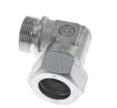 G 1 1/2'' Male x 38S Zinc plated Steel 90 deg Elbow Fitting 315 Bar DIN 2353