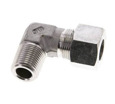 1/2'' NPT Male x 16S Stainless steel 90 deg Elbow Cutting ring 400 Bar DIN 2353