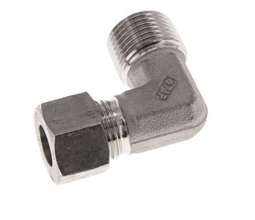 R 1/2'' Male x 12L Stainless steel 90 deg Elbow Fitting 315 Bar DIN 2353