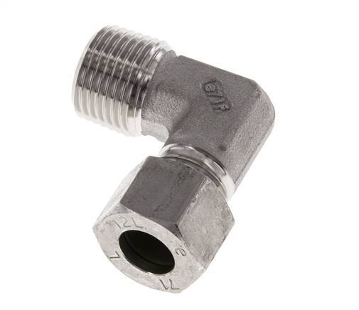 R 1/2'' Male x 12L Stainless steel 90 deg Elbow Fitting 315 Bar DIN 2353