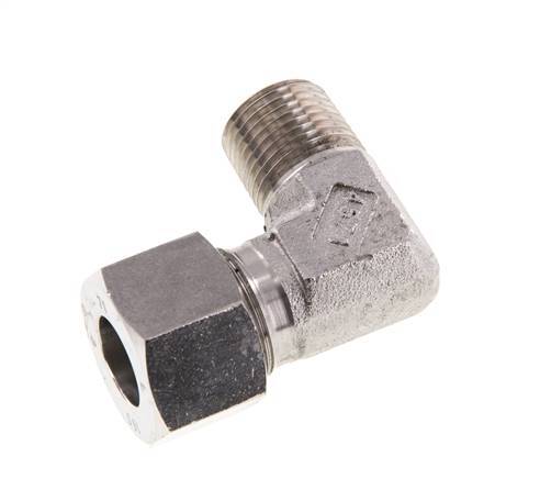 R 1/2'' Male x 16S Stainless steel 90 deg Elbow Fitting 400 Bar DIN 2353