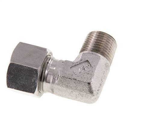 R 1/2'' Male x 16S Stainless steel 90 deg Elbow Fitting 400 Bar DIN 2353