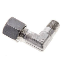 1/8'' NPT Male x 8L Stainless steel 90 deg Elbow Cutting ring 315 Bar DIN 2353