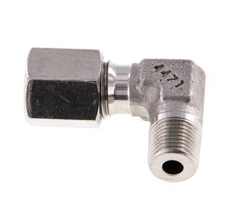 R 1/8'' Male x 6L Stainless steel 90 deg Elbow Fitting 315 Bar DIN 2353