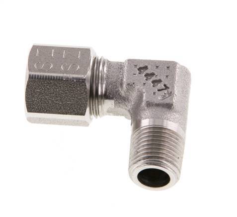 R 1/8'' Male x 8LL Stainless steel 90 deg Elbow Fitting 100 Bar DIN 2353