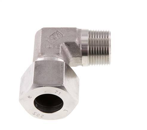 G 3/4'' Male x 20S Stainless steel 90 deg Elbow Fitting 400 Bar DIN 2353