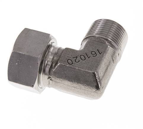 G 3/4'' Male x 22L Stainless steel 90 deg Elbow Fitting 160 Bar DIN 2353