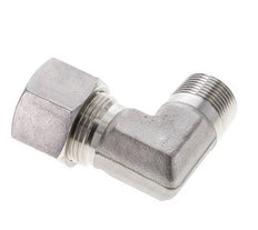 3/4'' NPT Male x 20S Stainless steel 90 deg Elbow Cutting ring 400 Bar DIN 2353