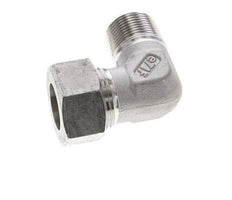 3/4'' NPT Male x 22L Stainless steel 90 deg Elbow Cutting ring 160 Bar DIN 2353