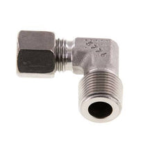 R 3/8'' Male x 8L Stainless steel 90 deg Elbow Fitting 315 Bar DIN 2353