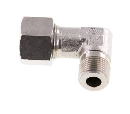 R 3/8'' Male x 12S Stainless steel 90 deg Elbow Fitting 630 Bar DIN 2353