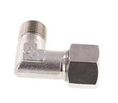 R 3/8'' Male x 12S Stainless steel 90 deg Elbow Fitting 630 Bar DIN 2353