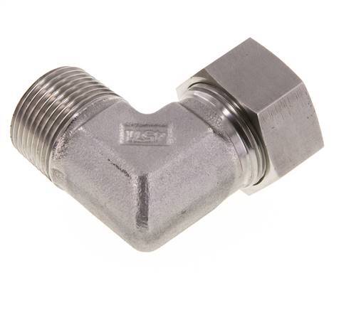 G 1'' Male x 28L Stainless steel 90 deg Elbow Fitting 160 Bar DIN 2353