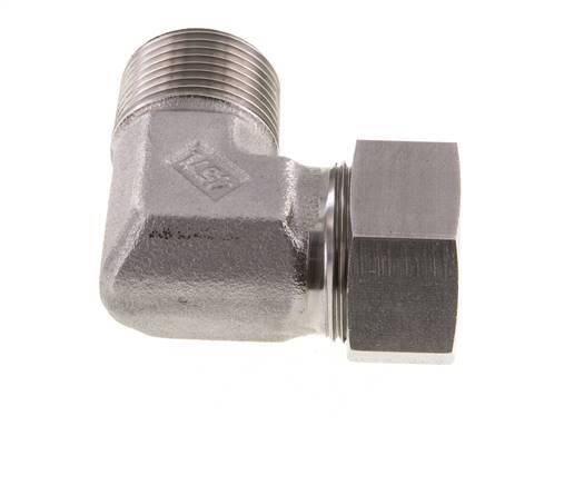 G 1'' Male x 28L Stainless steel 90 deg Elbow Fitting 160 Bar DIN 2353