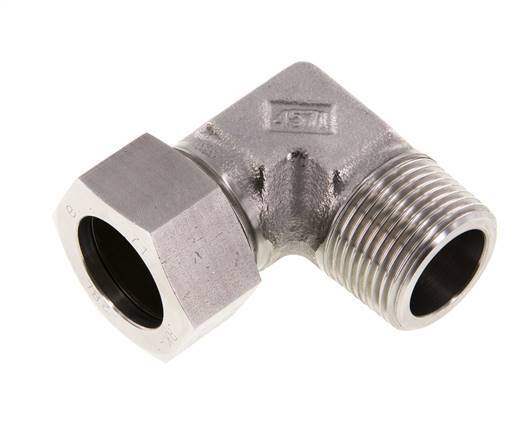 G 1'' Male x 28L Stainless steel 90 deg Elbow Fitting 160 Bar DIN 2353