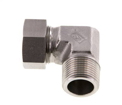 G 1'' Male x 28L Stainless steel 90 deg Elbow Fitting 160 Bar DIN 2353