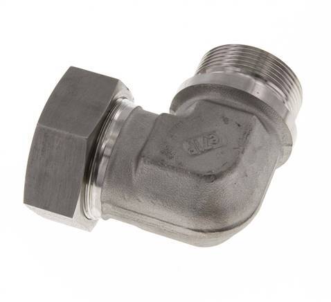 G 1 1/2'' Male x 42L Stainless steel 90 deg Elbow Fitting 160 Bar DIN 2353