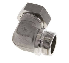 G 1 1/2'' Male x 42L Stainless steel 90 deg Elbow Fitting 160 Bar DIN 2353