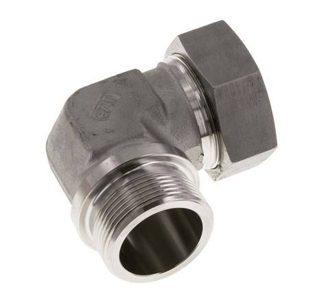 G 1 1/2'' Male x 42L Stainless steel 90 deg Elbow Fitting 160 Bar DIN 2353