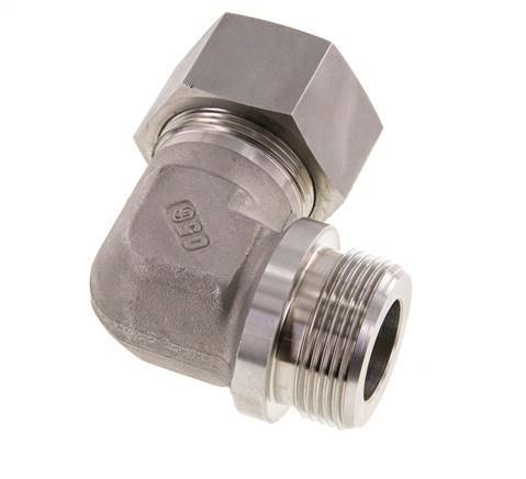 G 1 1/4'' Male x 30S Stainless steel 90 deg Elbow Fitting 400 Bar DIN 2353