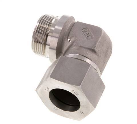 G 1 1/4'' Male x 30S Stainless steel 90 deg Elbow Fitting 400 Bar DIN 2353