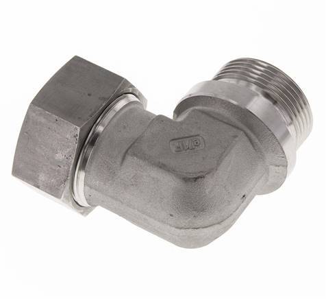 G 1 1/4'' Male x 35L Stainless steel 90 deg Elbow Fitting 160 Bar DIN 2353