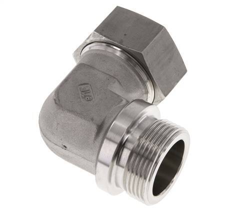 G 1 1/4'' Male x 35L Stainless steel 90 deg Elbow Fitting 160 Bar DIN 2353