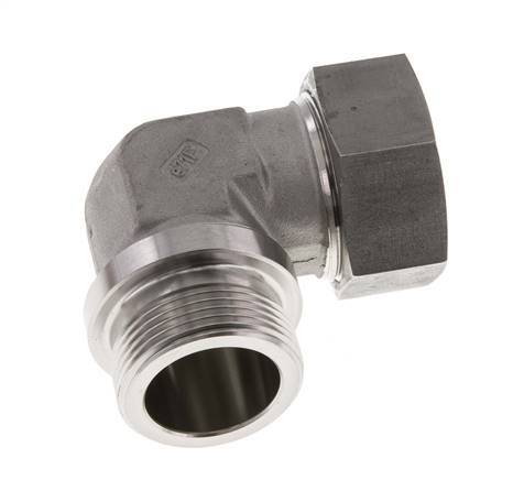 G 1 1/4'' Male x 35L Stainless steel 90 deg Elbow Fitting 160 Bar DIN 2353