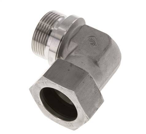 G 1 1/4'' Male x 35L Stainless steel 90 deg Elbow Fitting 160 Bar DIN 2353