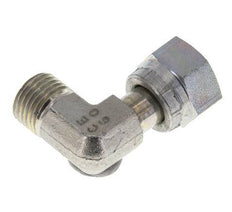 UNF 9/16''-18 x UNF 9/16''-18 M/F Zinc plated Steel 90 deg Elbow Fitting ORFS 630 Bar - Hydraulic