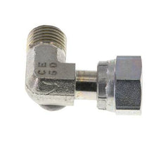 UNF 9/16''-18 x UNF 9/16''-18 M/F Zinc plated Steel 90 deg Elbow Fitting ORFS 630 Bar - Hydraulic