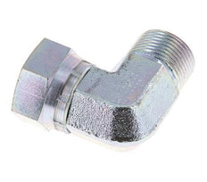 G 3/4'' M/F Zinc plated Steel 90 deg Elbow Fitting 175 Bar - Hydraulic