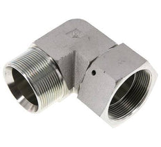 G 2'' M/F Zinc plated Steel 90 deg Elbow Fitting 75 Bar - Hydraulic